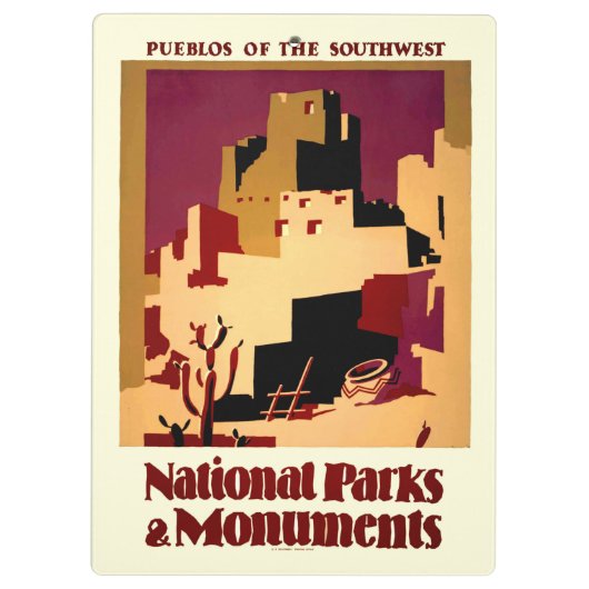 Western - zuidwest - WPA Klembord (Achterkant)