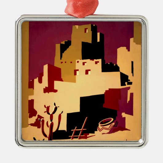 Western - zuidwest - WPA Metalen Ornament (Voorkant)