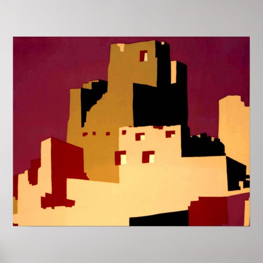 Western - zuidwest - WPA Poster (Voorkant)