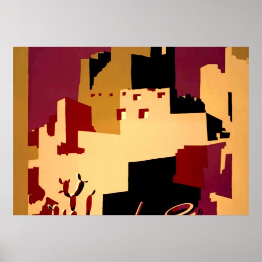 Western - zuidwest - WPA Poster (Voorkant)