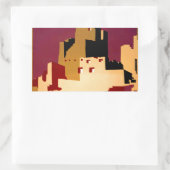 Western - zuidwest - WPA Rechthoekige Sticker (Tas)