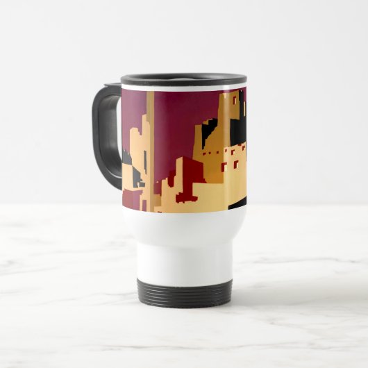 Western - zuidwest - WPA Reisbeker (Voorkant links)