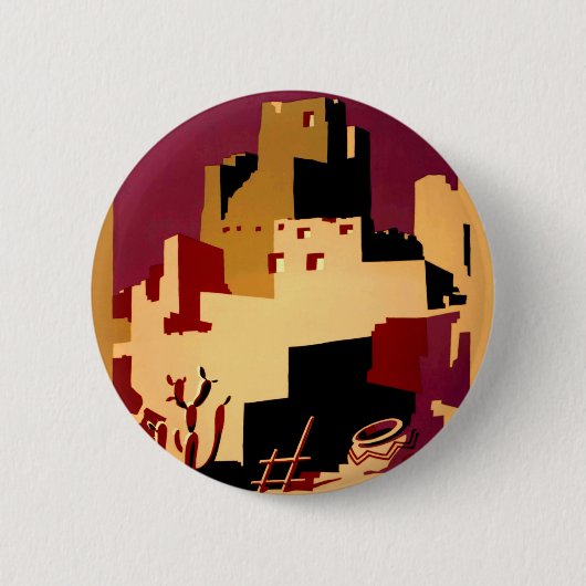 Western - zuidwest - WPA Ronde Button 5,7 Cm (Voorkant)