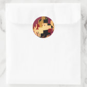 Western - zuidwest - WPA Ronde Sticker (Tas)