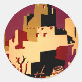 Western - zuidwest - WPA Ronde Sticker