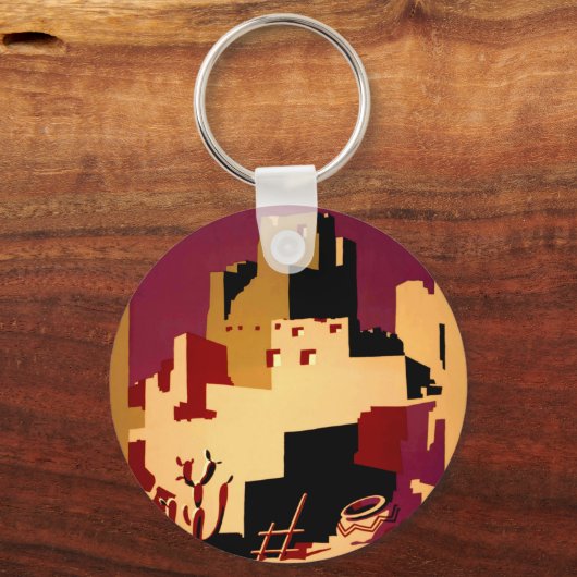 Western - zuidwest - WPA Sleutelhanger (Voorkant)