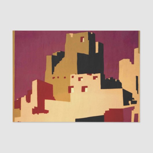 Western - zuidwest - WPA Tissuepapier (Voorkant)