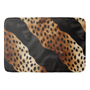 Western zwart bruin crème Koeienhuid Badmat