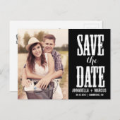 Western Zwart en Wit sparen het Briefkaart van de  (Voorkant / Achterkant)