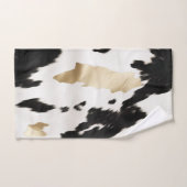 Western Zwart Wit Glam Goud Koeienhuid Bad Handdoek (Handdoek)