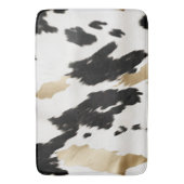 Western Zwart Wit Glam Goud Koeienhuid Badmat (Voorkant Verticaal)