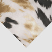 Western Zwart Wit Goud Koeienhuid Tissuepapier (Detail)
