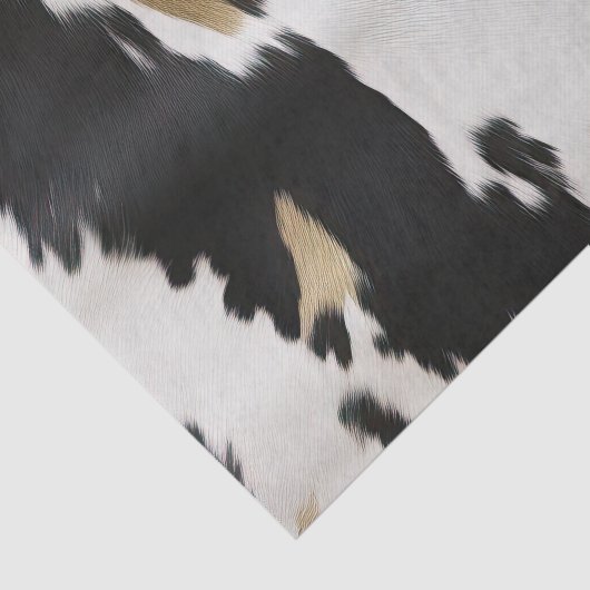 Western Zwart Wit Goud Koeienhuid Verjaardag Tissuepapier (Detail)