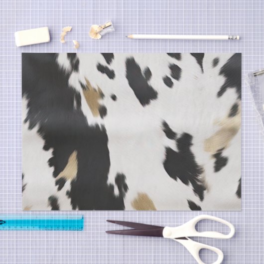 Western Zwart Wit Goud Koeienhuid Verjaardag Tissuepapier (Craft)