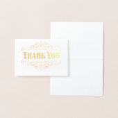 Western zwart-wit land bedankt folie kaarten (Display)