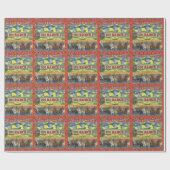 Westerne 101 Ranch Rodeo Cowboy Cadeaupapier (Vlak)