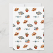 Westerne 1e Verjaardag Rodeo Cowboy Verjaardag Kaart (Achterkant)