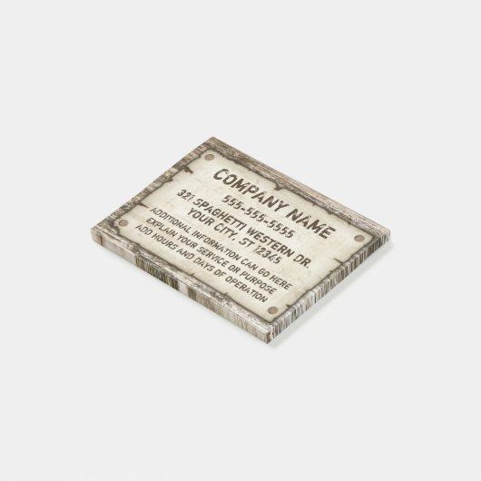 Westerne Aangepaste Contact Post-it® Notes (Schuin)