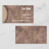 Westerne aardsteen Aangepaste Visitekaartjes (Voorkant / Achterkant)