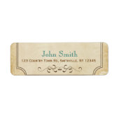 Westerne Adresetiketten Etiket (Voorkant)