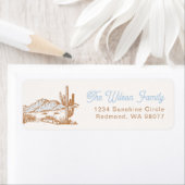 Westerne adreslabels voor retourzendingen etiket (Insitu)