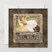 Westerne  Afstudeerder Fotokaart Beige Star Kaart (Achterkant)