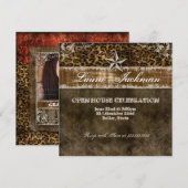 Westerne  Afstudeerder-fotokaart Leopard Star Kaart (Voorkant / Achterkant)