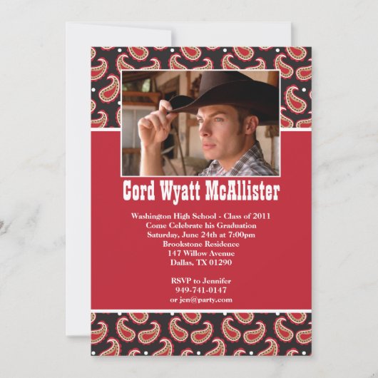 Westerne Afstuderen Uitnodiging (Voorkant)