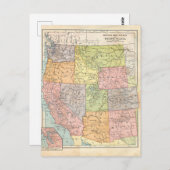 Westerne Amerikaanse kaart (Voorkant / Achterkant)