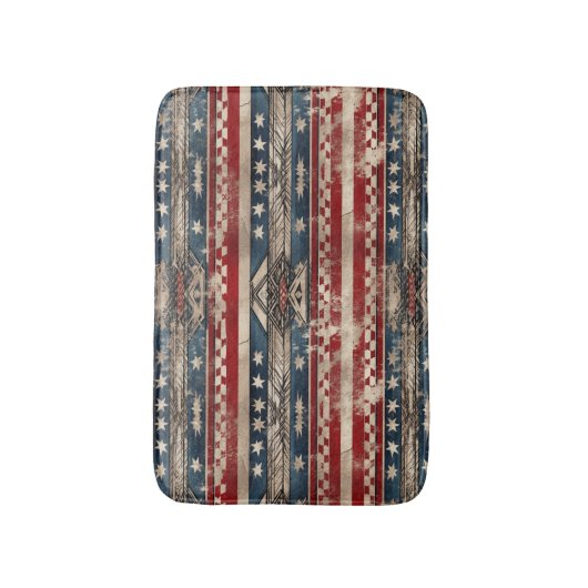 Westerne Amerikaanse vlag Badmat (Voorkant Verticaal)
