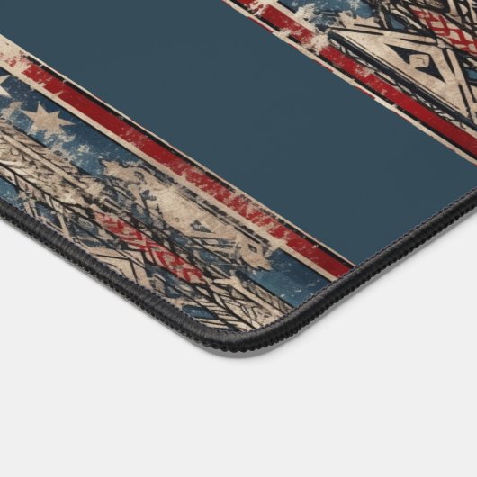Westerne Amerikaanse vlag Bureaumat (Hoek)