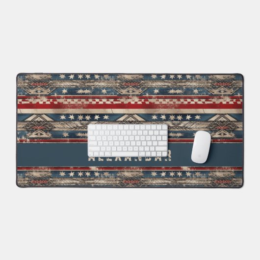 Westerne Amerikaanse vlag Bureaumat (Keyboard & Muis)