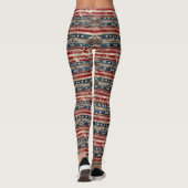Westerne Amerikaanse vlag Leggings (Achterkant)
