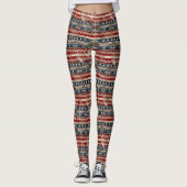 Westerne Amerikaanse vlag Leggings (Voorkant)