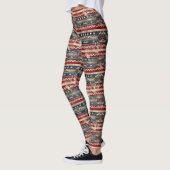 Westerne Amerikaanse vlag Leggings (Links)