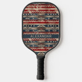 Westerne Amerikaanse vlag Pickleball Paddle (Achterkant)