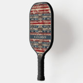 Westerne Amerikaanse vlag Pickleball Paddle (Links)