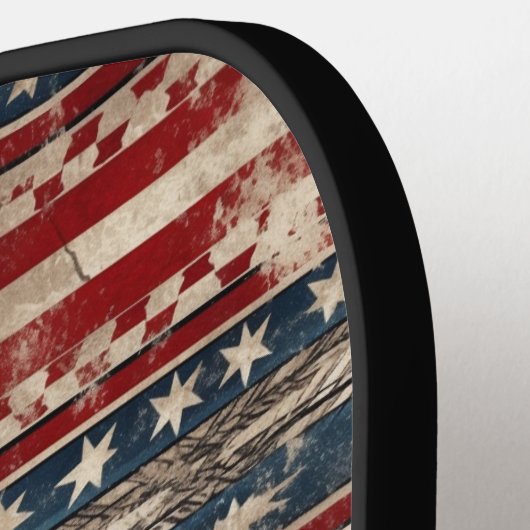 Westerne Amerikaanse vlag Pickleball Paddle (Links Detail)