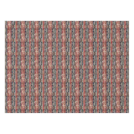 Westerne Amerikaanse vlag Tafelkleed (Voorkant (Horizontaal))