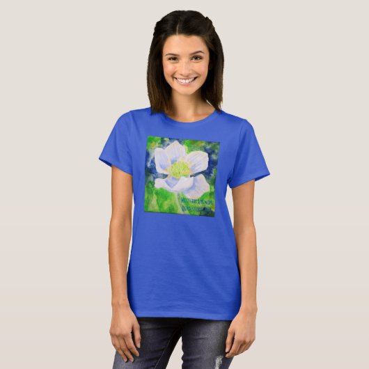 Westerne Anemone T-Shirt (Voorkant volledig)