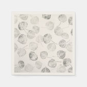 Westerne Aspen Leaf Prints © Sandy Long Servetten (Voorkant)