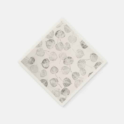 Westerne Aspen Leaf Prints © Sandy Long Servetten (Hoek)