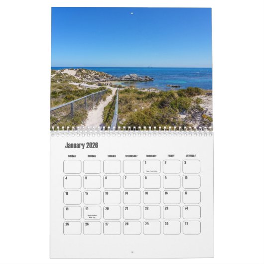 Westerne Australië Kalender (Jan 2026)