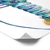 Westerne Australische gefinteerde Rock Lobster Poster (Hoek)