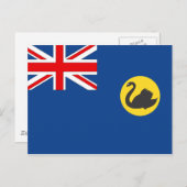 Westerne Australische vlag Briefkaart (Voorkant / Achterkant)