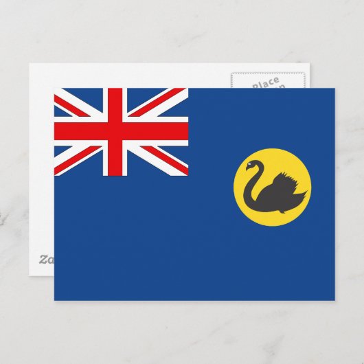 Westerne Australische vlag Briefkaart (Voorkant / Achterkant)