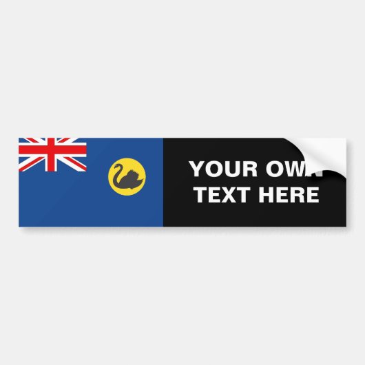 Westerne Australische vlag Bumpersticker (Voorkant)