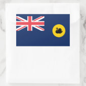 Westerne Australische vlag Rechthoekige Sticker (Tas)
