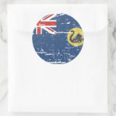  Westerne Australische vlag Ronde Sticker (Tas)