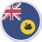 Westerne Australische vlag Sticker (Voorkant)
